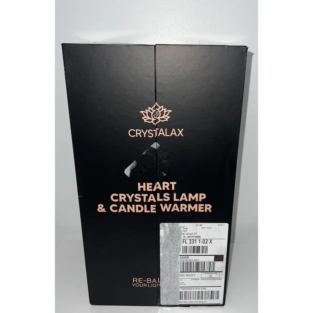 (b34/32)new Crystal Candle Warmer Lamp with Real Rose Quartz ( Oil Not Include)
